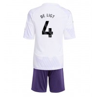 Manchester United Matthijs de Ligt #4 Vonkajší Detský futbalový dres 2025-26 Krátky Rukáv (+ trenírky)